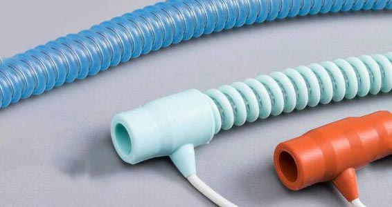 multi colored silicone breathing tubes