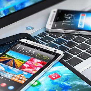 various smart phones and tablets